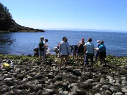 Keays Cove Volunteers and Quadrat Area