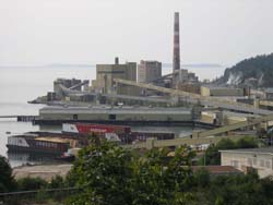 Kraft pulp mill at Powell River